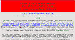 Desktop Screenshot of dallasbouncehouserentals.com